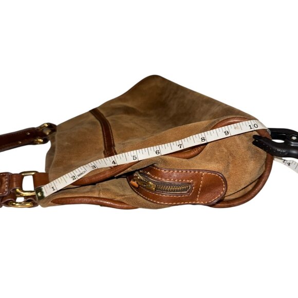 UGG Australia Chestnut Brown Genuine Leather Triple Pocket Satchel Bag Medium - Picture 10 of 14